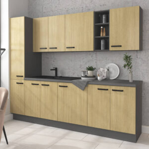 Meble kuchenne Scandi jodełka 260cm