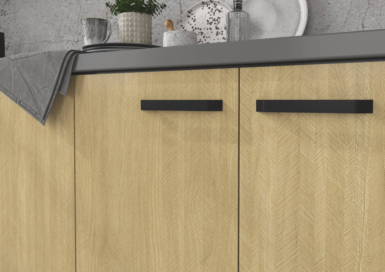 Meble kuchenne Scandi jodełka 260cm - obrazek 2