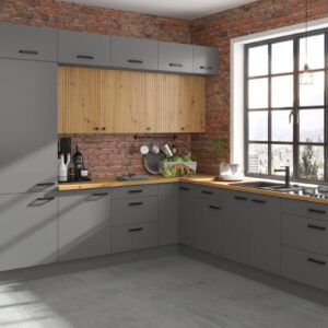 Meble kuchenne Ava/Nessa Antracyt 330 na 300cm