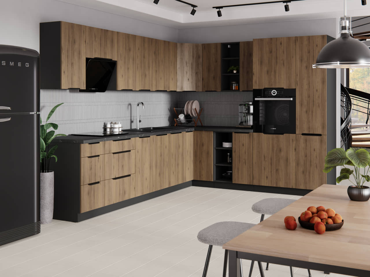 Zestaw mebli kuchennych Monza 310 na 250cm