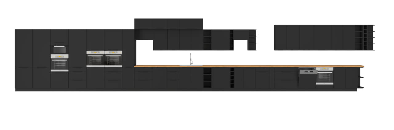 Zestaw mebli kuchennych Siena/Monza 330 na 300cm "B" - obrazek 2