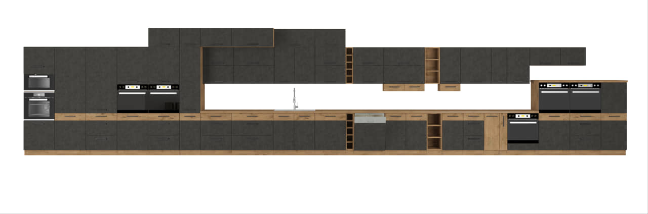 Zestaw mebli kuchennych Vigo matera 270cm 9 szafek - obrazek 3