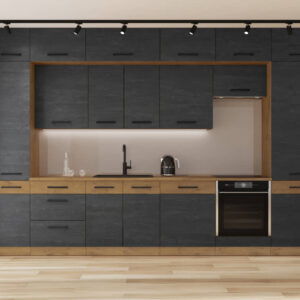 Meble kuchenne Vigo dark wood 360cm