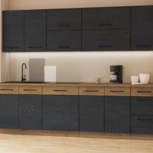 Meble kuchenne Vigo dark wood 260cm