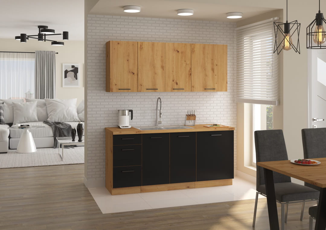 Meble kuchenne Modena 180cm 6 szafek
