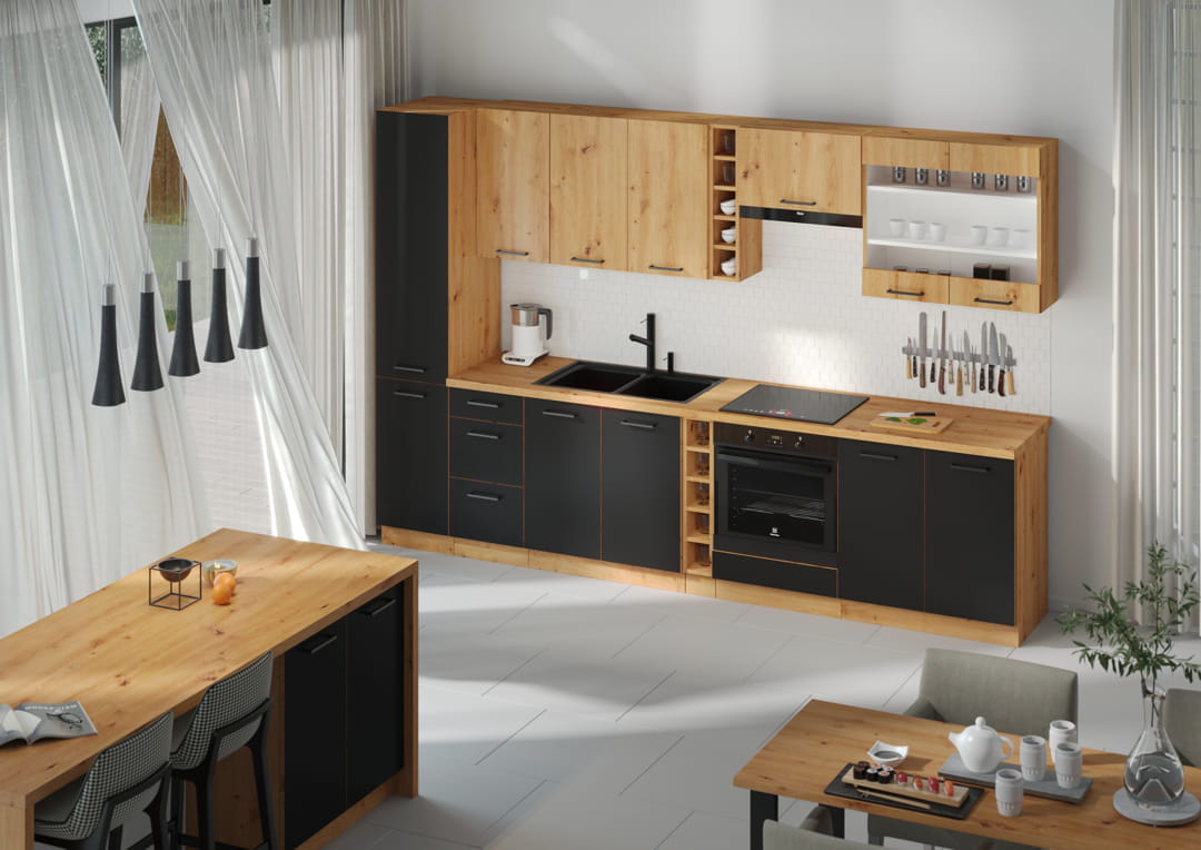 Meble kuchenne Modena 315cm 11 szafek - obrazek 3