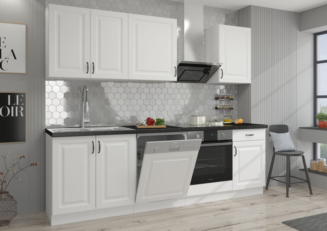 Meble kuchenne Stilo biały/biały 250cm - obrazek 2