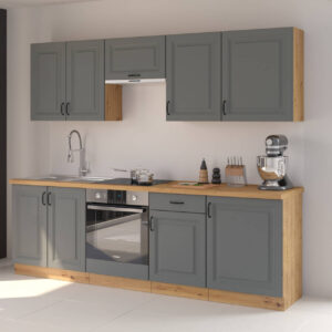 Meble kuchenne Stilo Dust Grey/artisan 250cm zestaw
