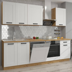Meble kuchenne Luna biały/artisan 250cm